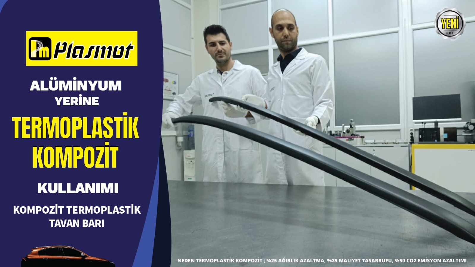 Kompozit Termoplastik Tavan Barı